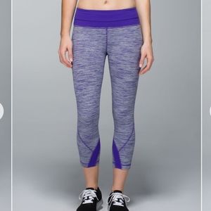 Lululemon Run: Inspire Crop II *All LuxtremeWee Are From Space Brusied Berry